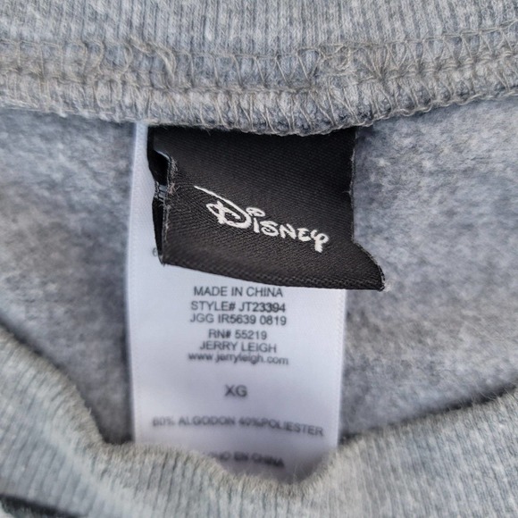 Disney Mickey Mouse Cutoff Crop Sweatshirt All Over Print - Picture 4 of 6